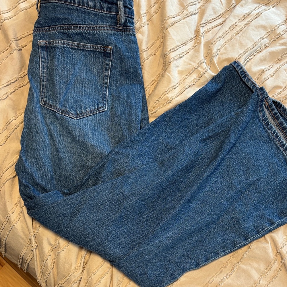 LOFT Blue Wide Leg Flare Jeans